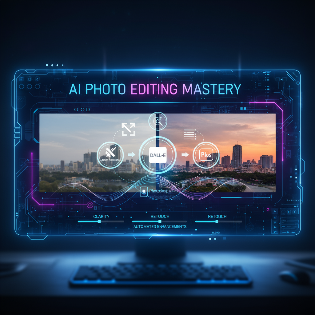 AI Image Editing course in Hyderabad with tools on screen